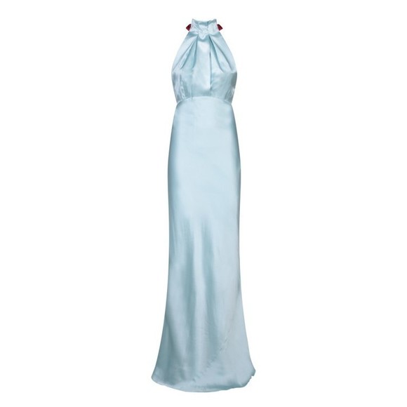 Saloni Dresses & Skirts - Saloni Blue Silk Dress - NWT